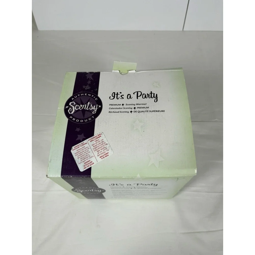 Scentsy It's A Party Wax Warmer Full Size Birthday Cake Retired HTF